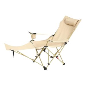  Wholesale Adjustable Folding Camping Reclining Chair Bulk Portable Outdoor Lounge Chair